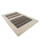 Hand Made Lori Wool Rug 6' 8" X 9' 10" 6' 8" X 9' 10" (203 X 300) / Ivory / Ivory