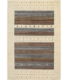 Hand Made Lori Wool Rug 6' 8" X 9' 10" 6' 8" X 9' 10" (203 X 300) / Ivory / Ivory