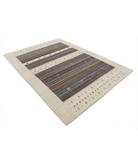 Hand Made Lori Wool Rug 5' 9" X 7' 11" 5' 9" X 7' 11" (175 X 241) / Ivory / Ivory