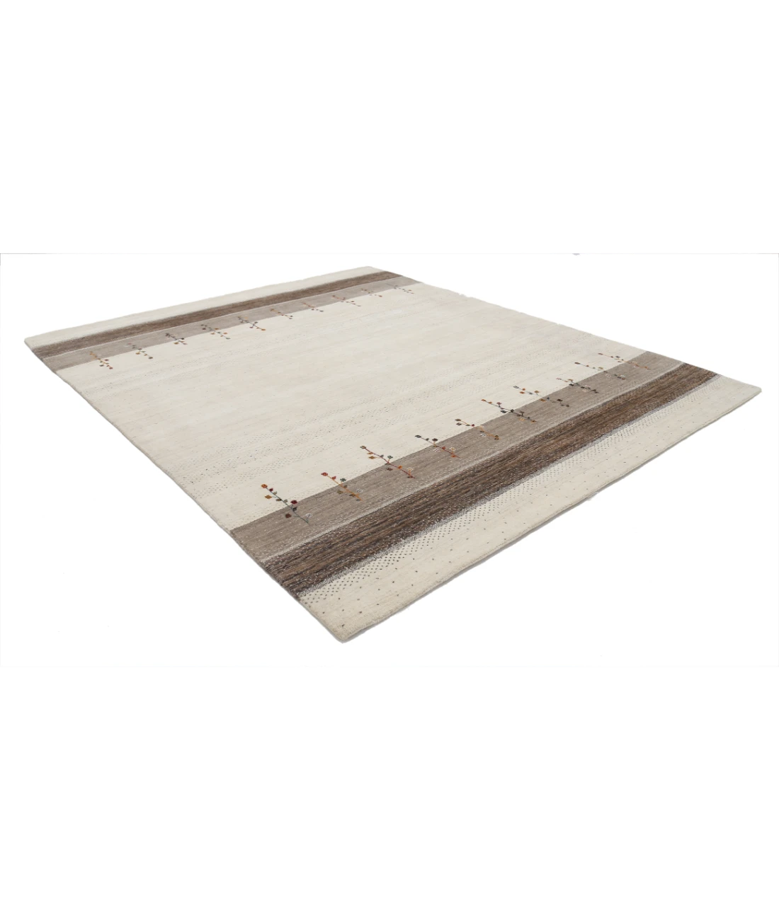 Hand Made Lori Wool Rug 8' 2" X 9' 8" 8' 2" X 9' 8" (249 X 295) / Ivory / Ivory
