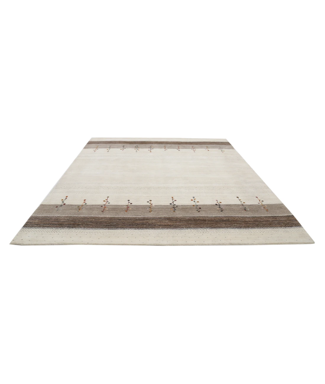 Hand Made Lori Wool Rug 8' 2" X 9' 8" 8' 2" X 9' 8" (249 X 295) / Ivory / Ivory