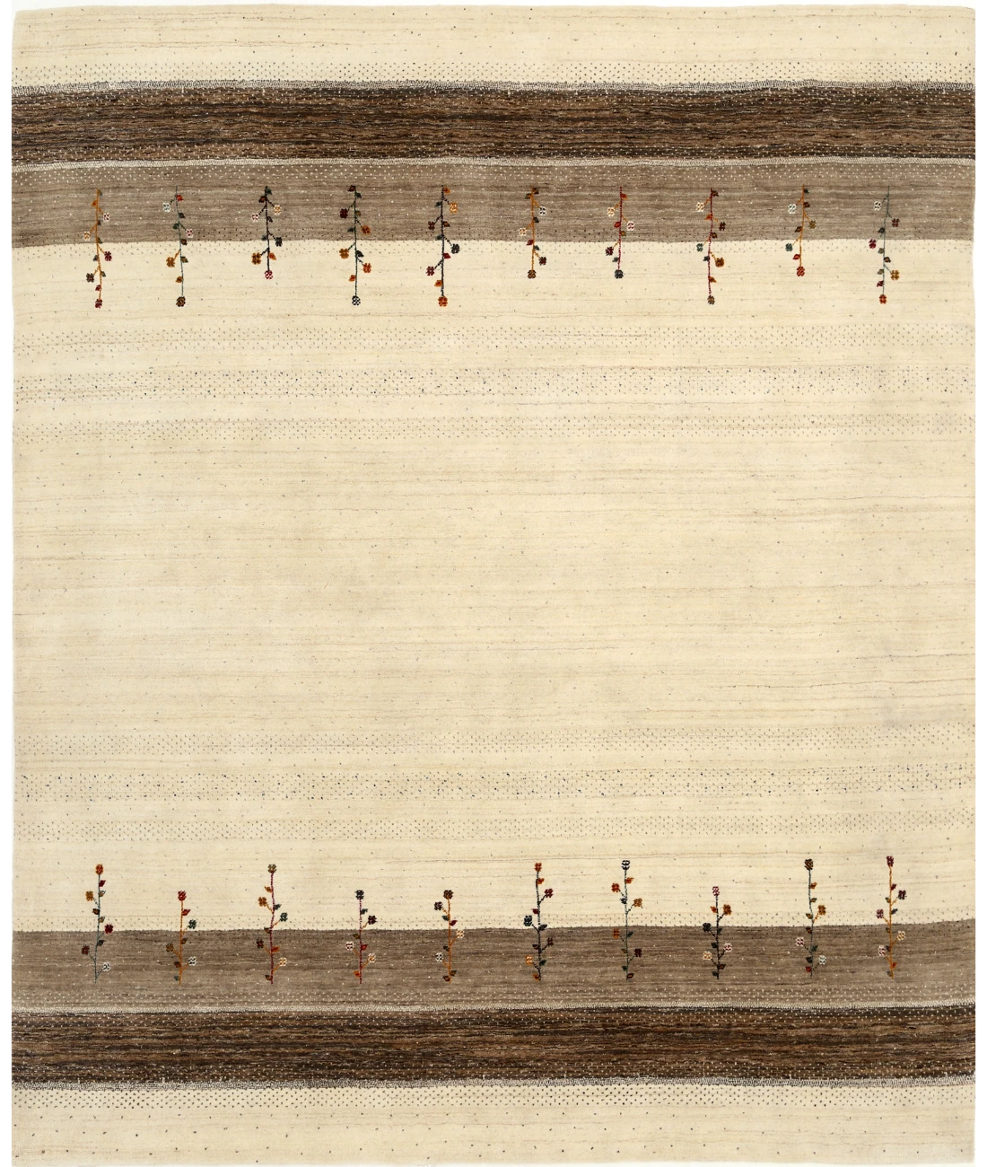 Hand Made Lori Wool Rug 8' 2" X 9' 8" 8' 2" X 9' 8" (249 X 295) / Ivory / Ivory