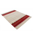 Hand Made Lori Wool Rug 5' 3" X 7' 5" 5' 3" X 7' 5" (160 X 226) / Ivory / Ivory