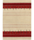 Hand Made Lori Wool Rug 5' 3" X 7' 5" 5' 3" X 7' 5" (160 X 226) / Ivory / Ivory