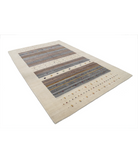 Hand Made Lori Wool Rug 6' 8" X 9' 9" 6' 8" X 9' 9" (203 X 297) / Ivory / Ivory