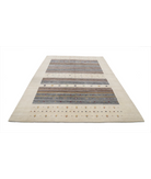 Hand Made Lori Wool Rug 6' 8" X 9' 9" 6' 8" X 9' 9" (203 X 297) / Ivory / Ivory