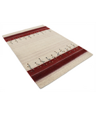Hand Made Lori Wool Rug 4' 8" X 6' 6" 4' 8" X 6' 6" (142 X 198) / Ivory / Ivory
