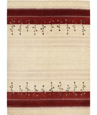Hand Made Lori Wool Rug 4' 8" X 6' 6" 4' 8" X 6' 6" (142 X 198) / Ivory / Ivory