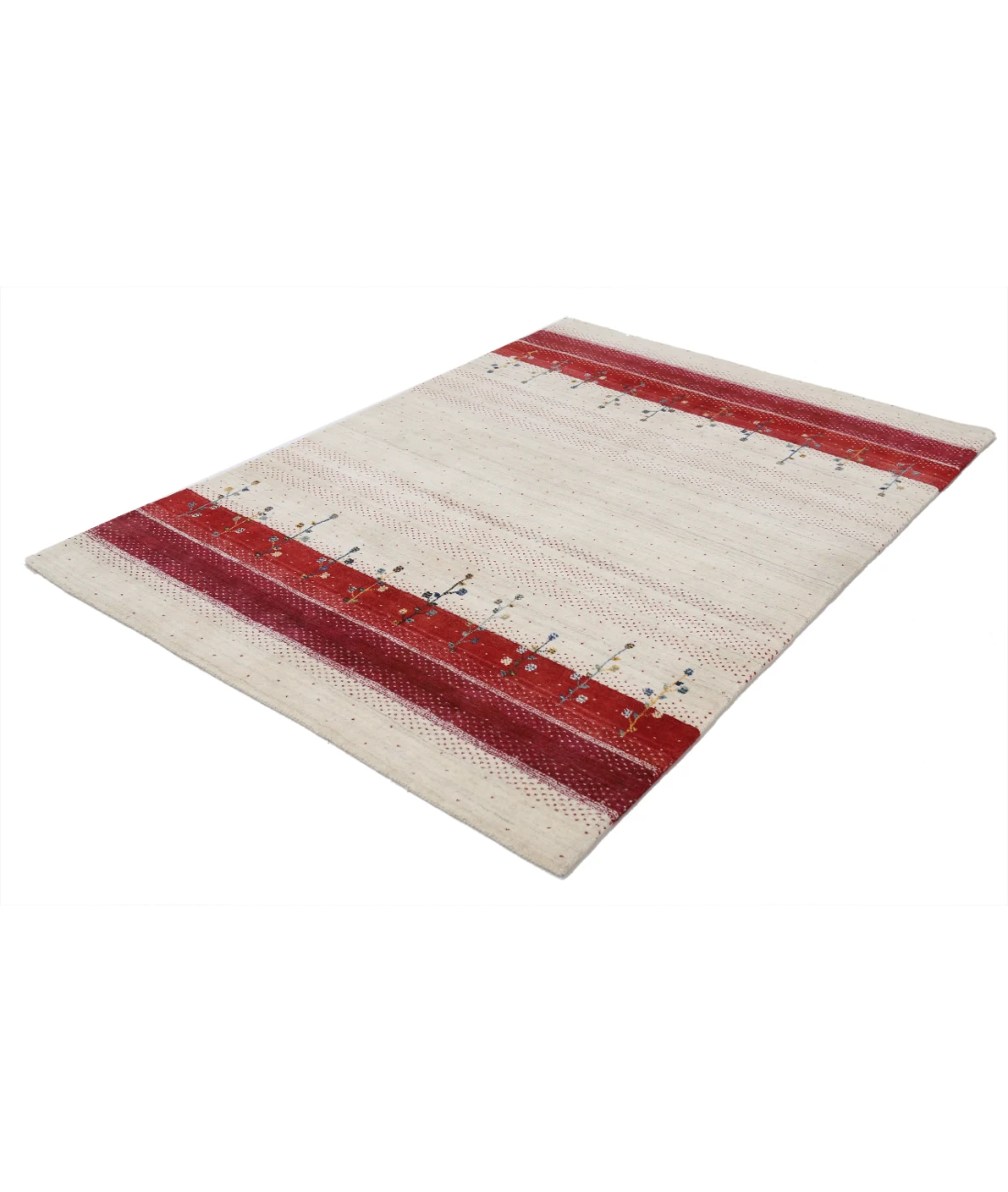 Hand Made Lori Wool Rug 5' 3" X 7' 6" 5' 3" X 7' 6" (160 X 229) / Ivory / Ivory