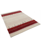 Hand Made Lori Wool Rug 5' 3" X 7' 6" 5' 3" X 7' 6" (160 X 229) / Ivory / Ivory