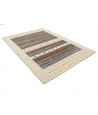 Hand Made Lori Wool Rug 5' 8" X 7' 10" 5' 8" X 7' 10" (173 X 239) / Ivory / Ivory