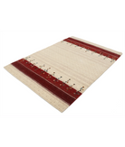 Hand Made Lori Wool Rug 4' 6" X 6' 6" 4' 6" X 6' 6" (137 X 198) / Ivory / Ivory