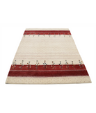 Hand Made Lori Wool Rug 4' 6" X 6' 6" 4' 6" X 6' 6" (137 X 198) / Ivory / Ivory