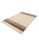 Hand Made Lori Wool Rug 5' 4" X 7' 11" 5' 4" X 7' 11" (162 X 241) / Ivory / Ivory