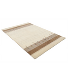 Hand Made Lori Wool Rug 5' 4" X 7' 11" 5' 4" X 7' 11" (162 X 241) / Ivory / Ivory