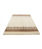 Hand Made Lori Wool Rug 5' 4" X 7' 11" 5' 4" X 7' 11" (162 X 241) / Ivory / Ivory