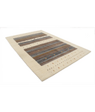 Hand Made Lori Wool Rug 6' 7" X 9' 10" 6' 7" X 9' 10" (201 X 300) / Ivory / Ivory