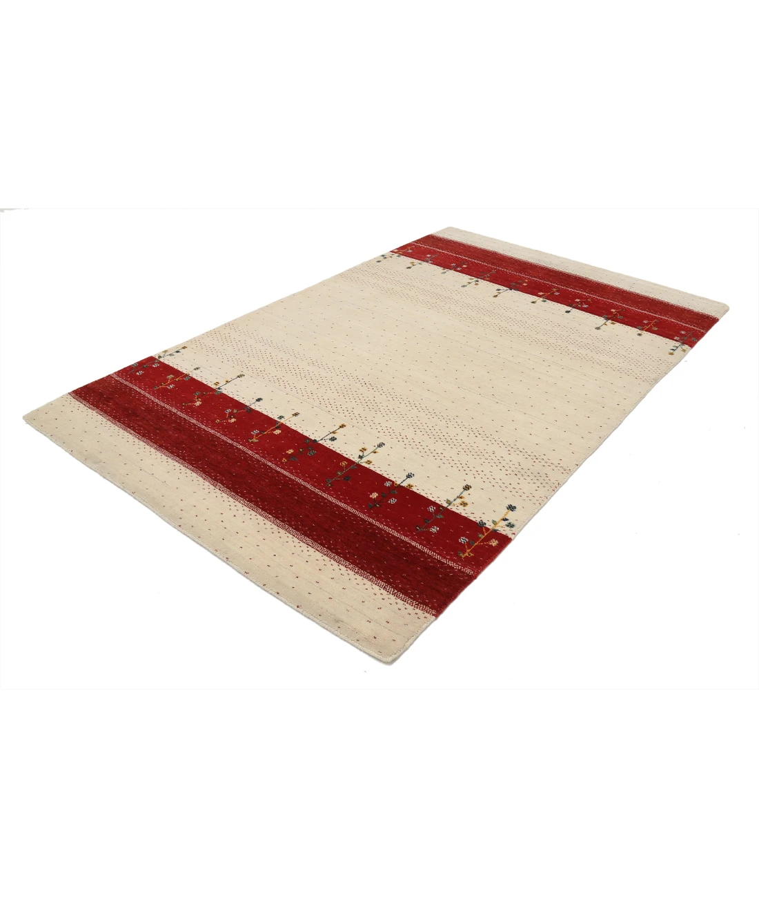 Hand Made Lori Wool Rug 5' 1" X 8' 0" 5' 1" X 8' 0" (155 X 244) / Ivory / Ivory