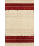Hand Made Lori Wool Rug 5' 1" X 8' 0" 5' 1" X 8' 0" (155 X 244) / Ivory / Ivory