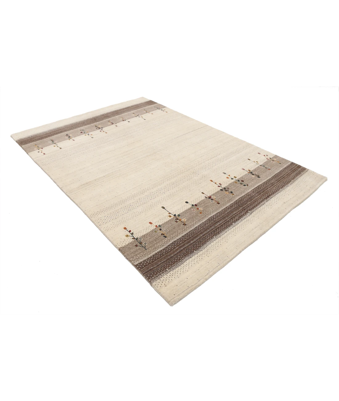 Hand Made Lori Wool Rug 5' 7" X 8' 0" 5' 7" X 8' 0" (170 X 244) / Ivory / Ivory
