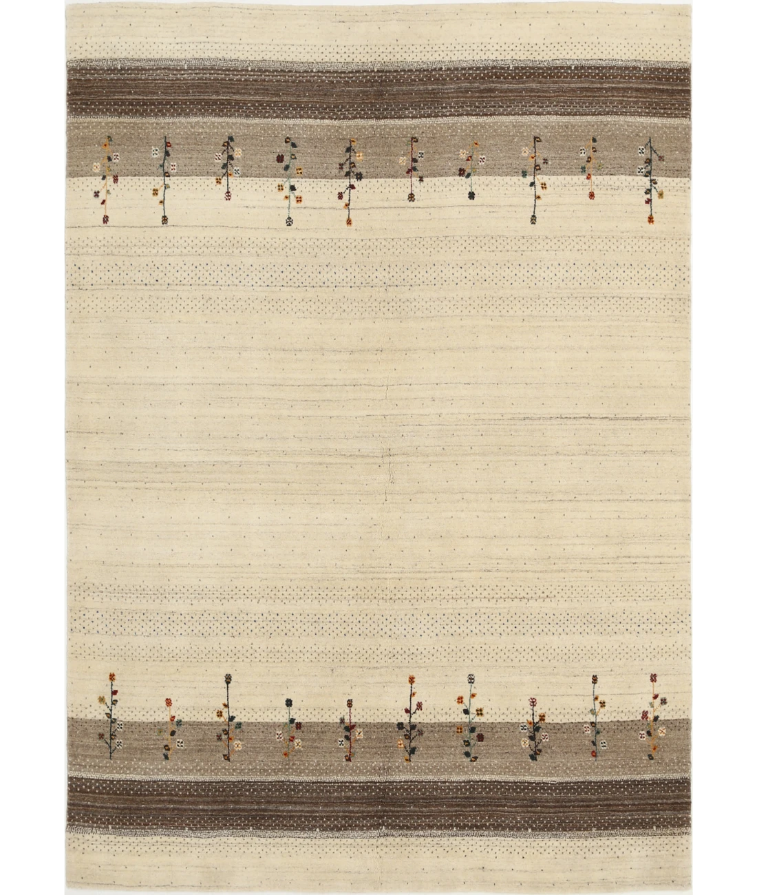 Hand Made Lori Wool Rug 5' 7" X 8' 0" 5' 7" X 8' 0" (170 X 244) / Ivory / Ivory