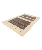 Hand Made Lori Wool Rug 6' 7" X 9' 10" 6' 7" X 9' 10" (201 X 300) / Ivory / Ivory