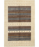 Hand Made Lori Wool Rug 6' 7" X 9' 10" 6' 7" X 9' 10" (201 X 300) / Ivory / Ivory