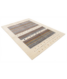Hand Made Lori Wool Rug 5' 8" X 7' 10" 5' 8" X 7' 10" (173 X 239) / Ivory / Ivory