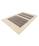 Hand Made Lori Wool Rug 6' 7" X 9' 9" 6' 7" X 9' 9" (201 X 297) / Ivory / Ivory