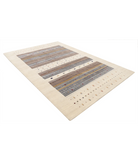 Hand Made Lori Wool Rug 6' 7" X 9' 9" 6' 7" X 9' 9" (201 X 297) / Ivory / Ivory