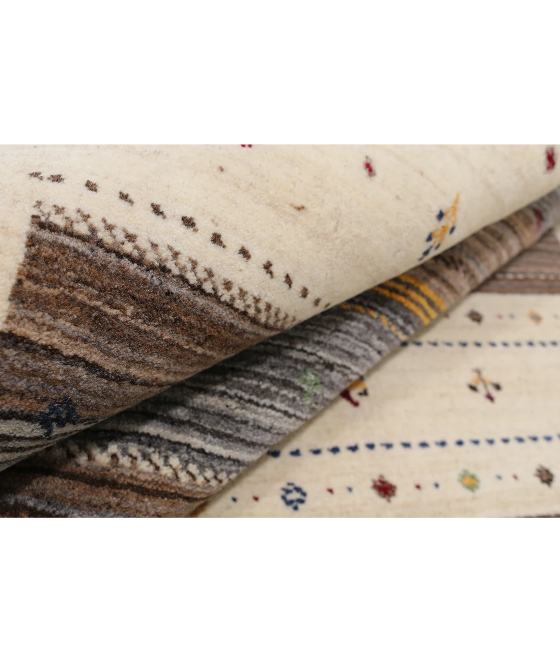 Hand Made Lori Wool Rug 6' 7" X 9' 9" 6' 7" X 9' 9" (201 X 297) / Ivory / Ivory