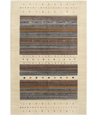 Hand Made Lori Wool Rug 6' 7" X 9' 9" 6' 7" X 9' 9" (201 X 297) / Ivory / Ivory