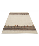 Hand Made Lori Wool Rug 4' 9" X 6' 5" 4' 9" X 6' 5" (145 X 196) / Ivory / Ivory