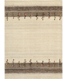 Hand Made Lori Wool Rug 4' 9" X 6' 5" 4' 9" X 6' 5" (145 X 196) / Ivory / Ivory