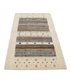 Hand Made Lori Wool Rug 3' 1" X 5' 2" 3' 1" X 5' 2" (94 X 158) / Ivory / Ivory