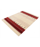 Hand Made Lori Wool Rug 4' 9" X 6' 6" 4' 9" X 6' 6" (145 X 198) / Ivory / Ivory