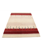 Hand Made Lori Wool Rug 4' 9" X 6' 6" 4' 9" X 6' 6" (145 X 198) / Ivory / Ivory