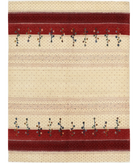 Hand Made Lori Wool Rug 4' 9" X 6' 6" 4' 9" X 6' 6" (145 X 198) / Ivory / Ivory