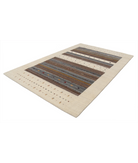 Hand Made Lori Wool Rug 6' 6" X 9' 10" 6' 6" X 9' 10" (198 X 300) / Ivory / Ivory