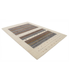 Hand Made Lori Wool Rug 6' 6" X 9' 10" 6' 6" X 9' 10" (198 X 300) / Ivory / Ivory