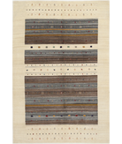 Hand Made Lori Wool Rug 6' 8" X 9' 10" 6' 8" X 9' 10" (203 X 300) / Ivory / Ivory