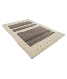 Hand Made Lori Wool Rug 6' 7" X 9' 9" 6' 7" X 9' 9" (201 X 297) / Ivory / Ivory
