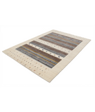 Hand Made Lori Wool Rug 5' 7" X 7' 10" 5' 7" X 7' 10" (170 X 239) / Ivory / Ivory