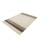Hand Made Lori Wool Rug 5' 3" X 7' 7" 5' 3" X 7' 7" (160 X 231) / Ivory / Ivory