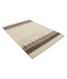 Hand Made Lori Wool Rug 5' 3" X 7' 7" 5' 3" X 7' 7" (160 X 231) / Ivory / Ivory