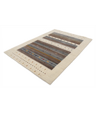 Hand Made Lori Wool Rug 5' 8" X 7' 10" 5' 8" X 7' 10" (173 X 239) / Ivory / Ivory