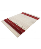 Hand Made Lori Wool Rug 5' 4" X 7' 6" 5' 4" X 7' 6" (162 X 229) / Ivory / Ivory