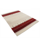Hand Made Lori Wool Rug 5' 4" X 7' 6" 5' 4" X 7' 6" (162 X 229) / Ivory / Ivory