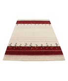 Hand Made Lori Wool Rug 4' 7" X 6' 5" 4' 7" X 6' 5" (140 X 196) / Ivory / Ivory