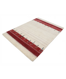 Hand Made Lori Wool Rug 4' 8" X 6' 7" 4' 8" X 6' 7" (142 X 201) / Ivory / Ivory